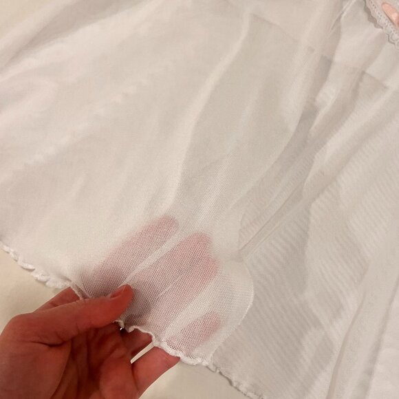 Garage White Mesh Tank Top - Picture 3 of 5